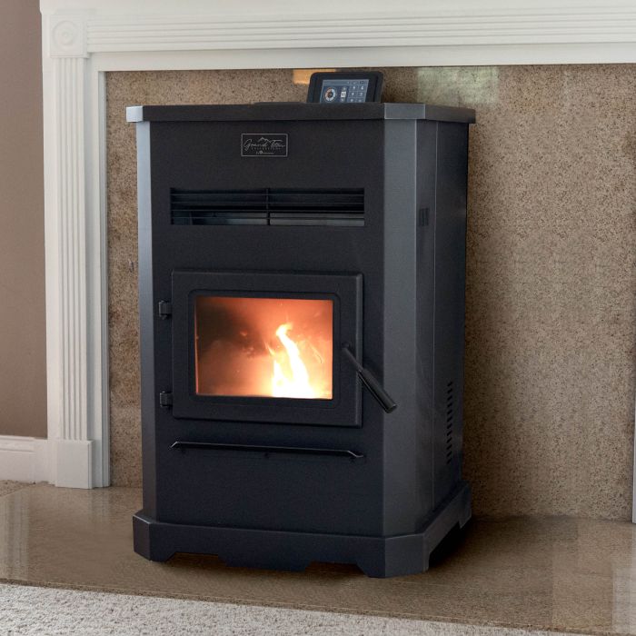 Master Forge 800-sq ft Pellet Stove with 30-lb Hopper (EPA